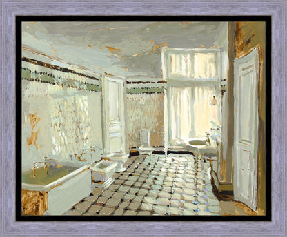 Parisian Bathroom Gallery Wrap