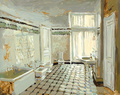 Parisian Bathroom Gallery Wrap