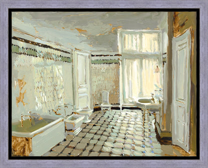 Parisian Bathroom Gallery Wrap