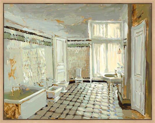 Parisian Bathroom Gallery Wrap