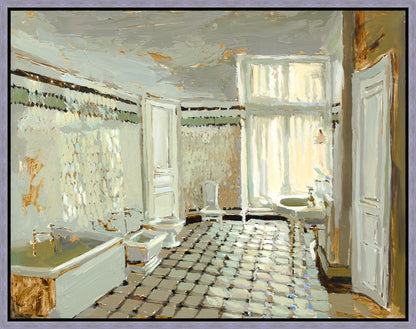 Parisian Bathroom Gallery Wrap