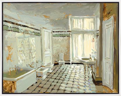 Parisian Bathroom Gallery Wrap