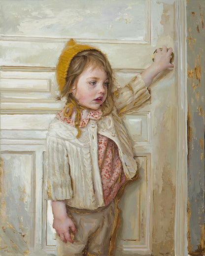 Girl in a White Doorway Gallery Wrap