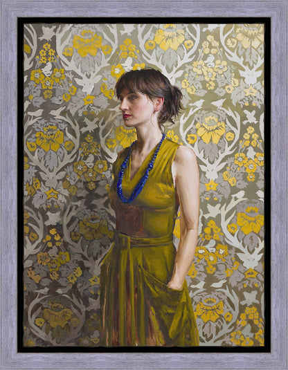 Nancy in Green Gallery Wrap