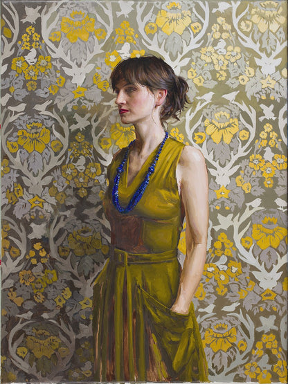 Nancy in Green Gallery Wrap