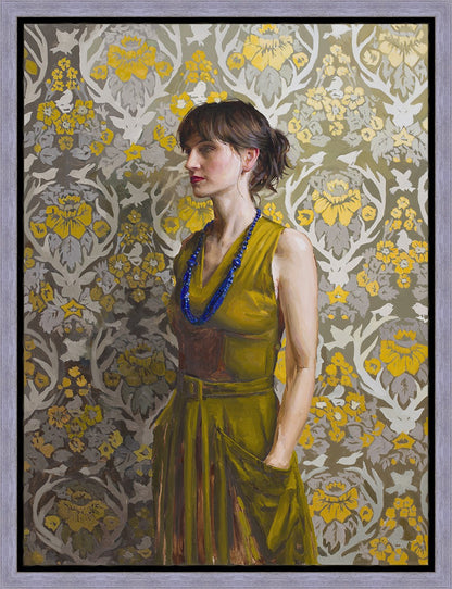 Nancy in Green Gallery Wrap