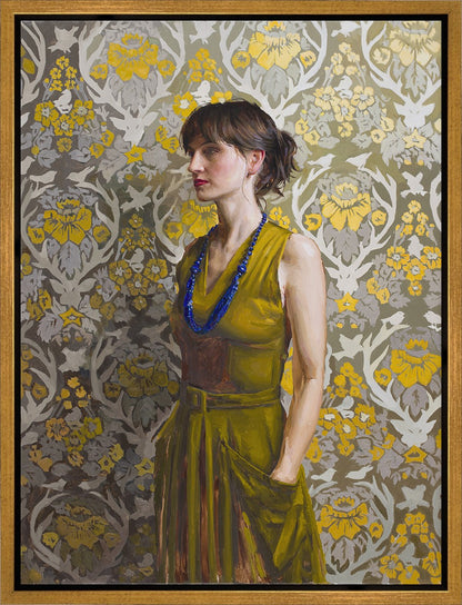 Nancy in Green Gallery Wrap