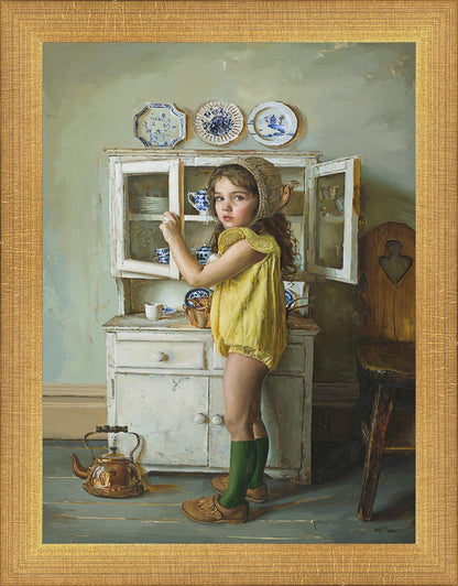 Scarlett with Dishes