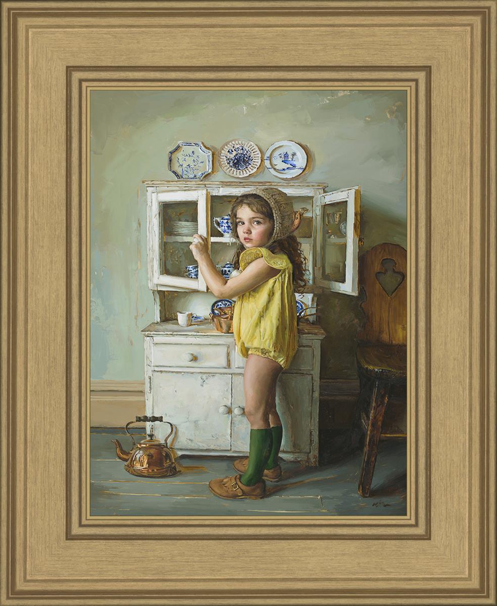 Scarlett with Dishes