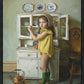 Scarlett with Dishes