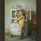 Scarlett with Dishes