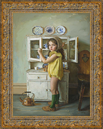 Scarlett with Dishes