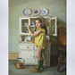 Scarlett with Dishes