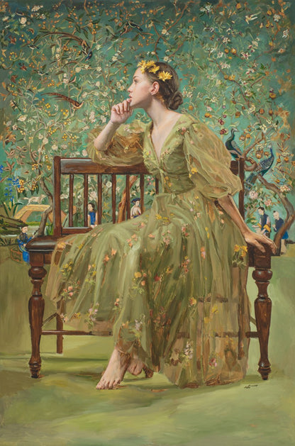 Now Spring has clad The Grove in Green Large Wall Art Gallery Wrap