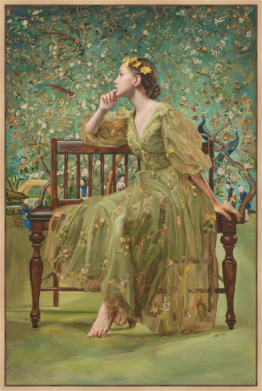Now Spring has clad The Grove in Green Large Wall Art Gallery Wrap