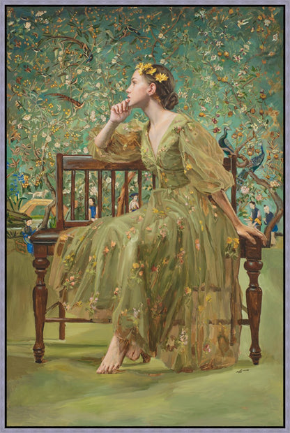 Now Spring has clad The Grove in Green Large Wall Art Gallery Wrap