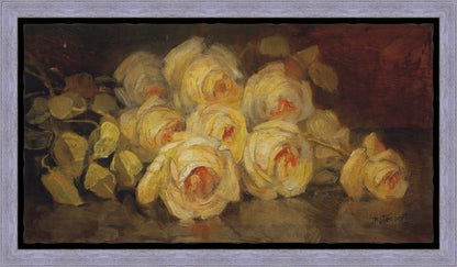 Red and Yellow Roses in a Vase