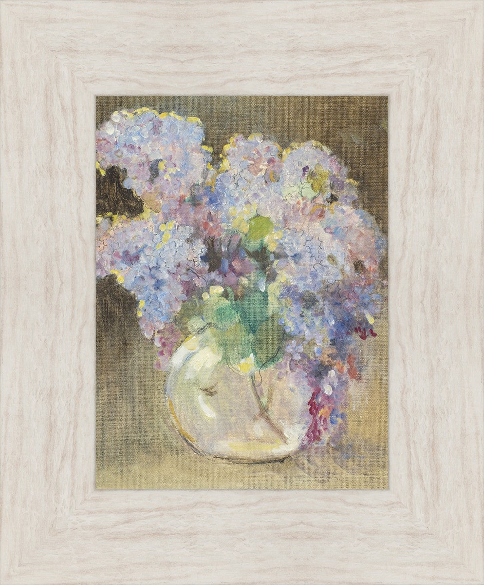 Hydrangeas in a Glass Vase