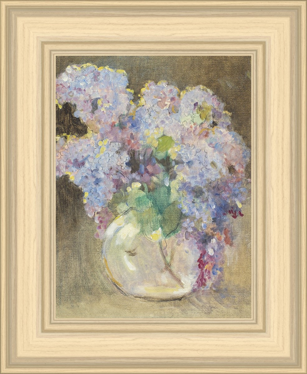 Hydrangeas in a Glass Vase