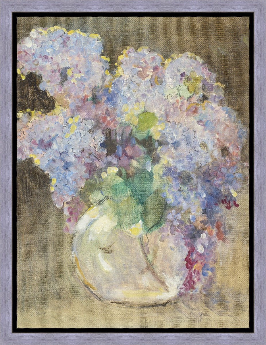 Hydrangeas in a Glass Vase