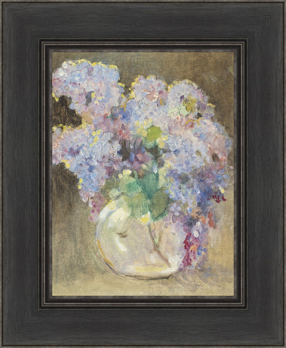 Hydrangeas in a Glass Vase