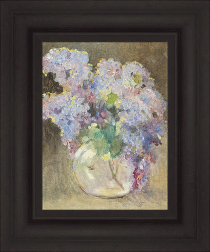 Hydrangeas in a Glass Vase