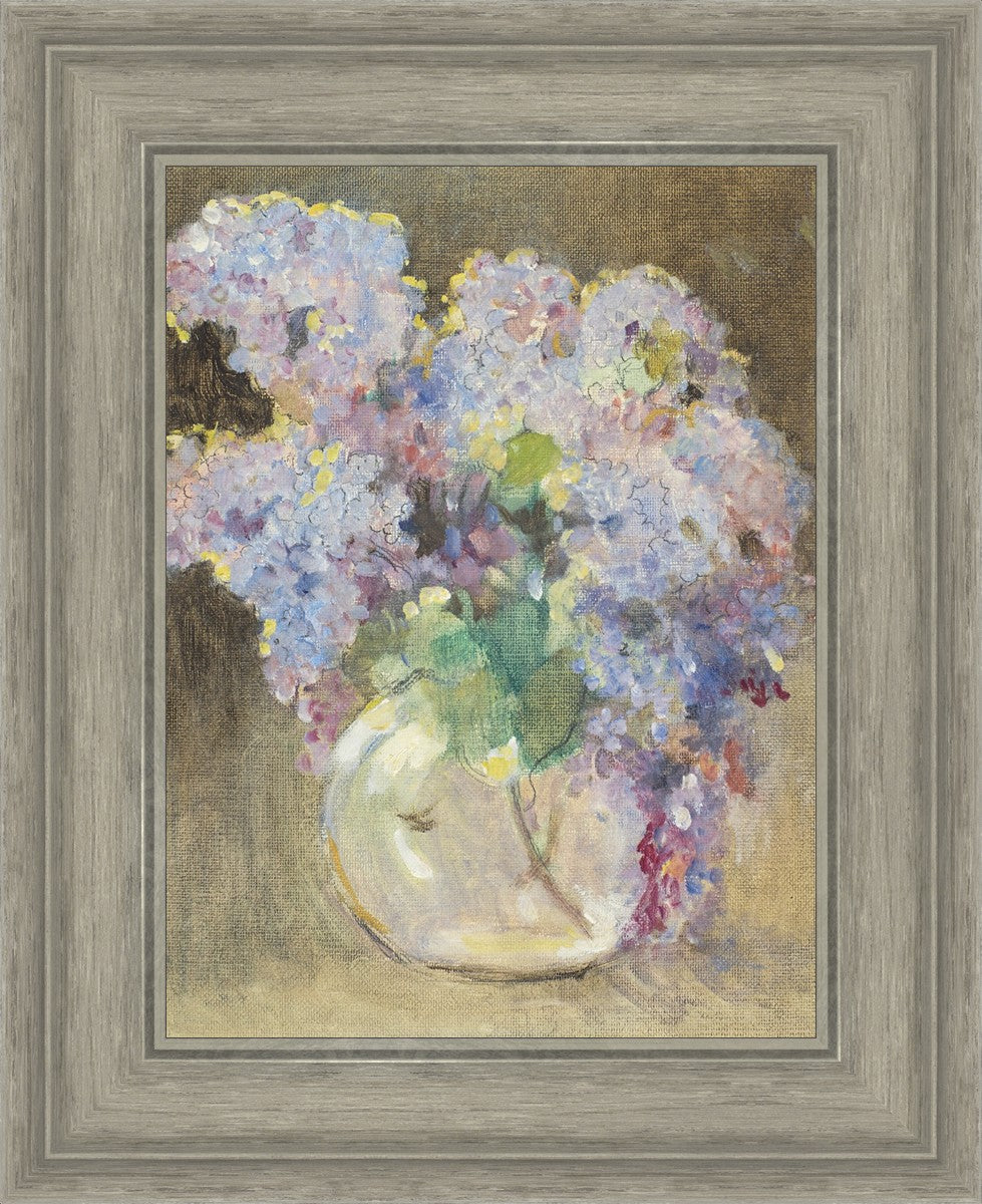 Hydrangeas in a Glass Vase