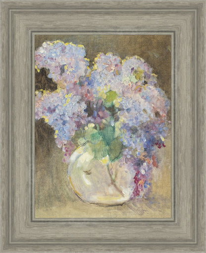 Hydrangeas in a Glass Vase