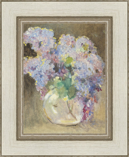 Hydrangeas in a Glass Vase