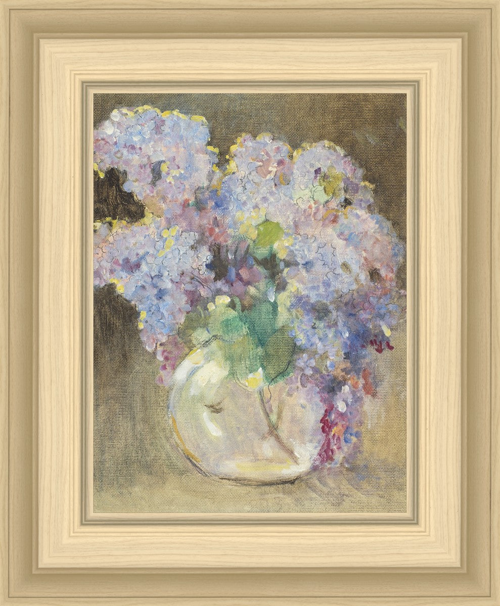 Hydrangeas in a Glass Vase