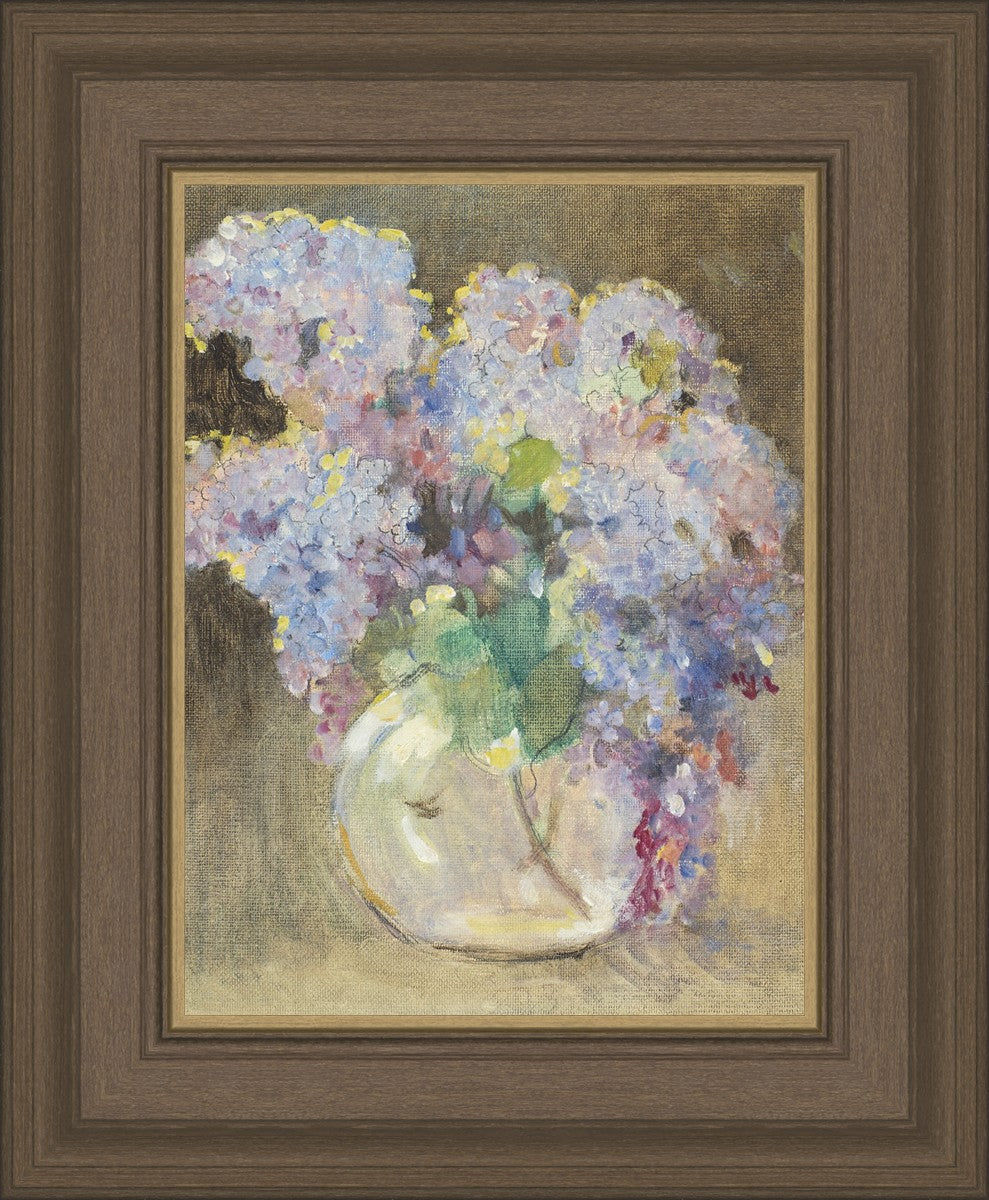 Hydrangeas in a Glass Vase