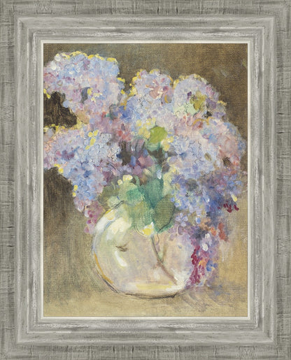 Hydrangeas in a Glass Vase