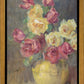 Red and Yellow Roses in a Vase
