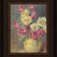 Red and Yellow Roses in a Vase