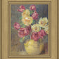 Red and Yellow Roses in a Vase