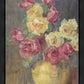 Red and Yellow Roses in a Vase