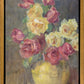 Red and Yellow Roses in a Vase
