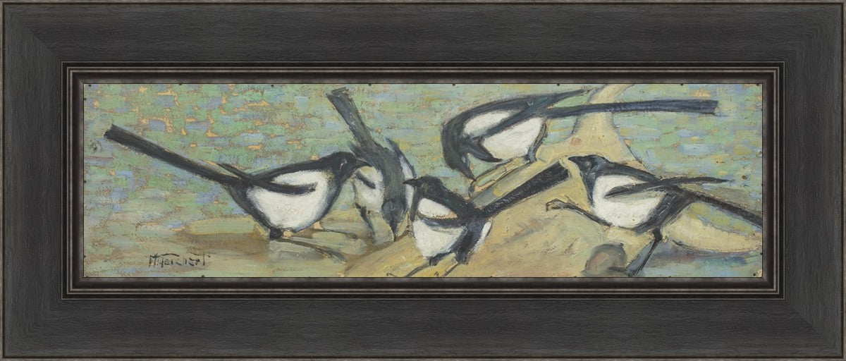 Magpies with Cattle Skull