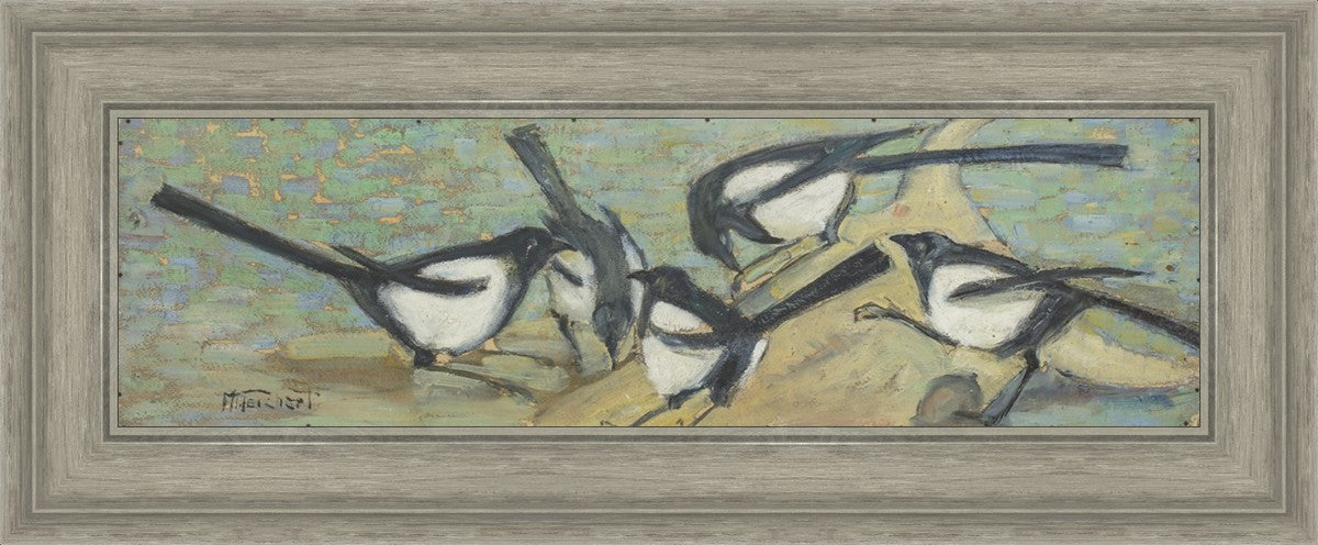 Magpies with Cattle Skull