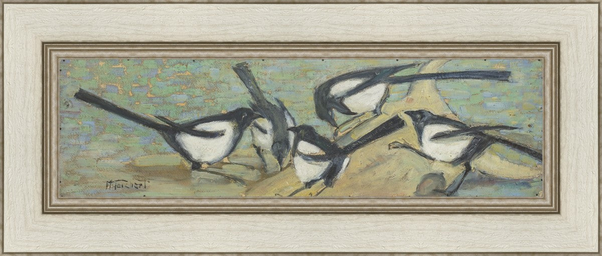 Magpies with Cattle Skull
