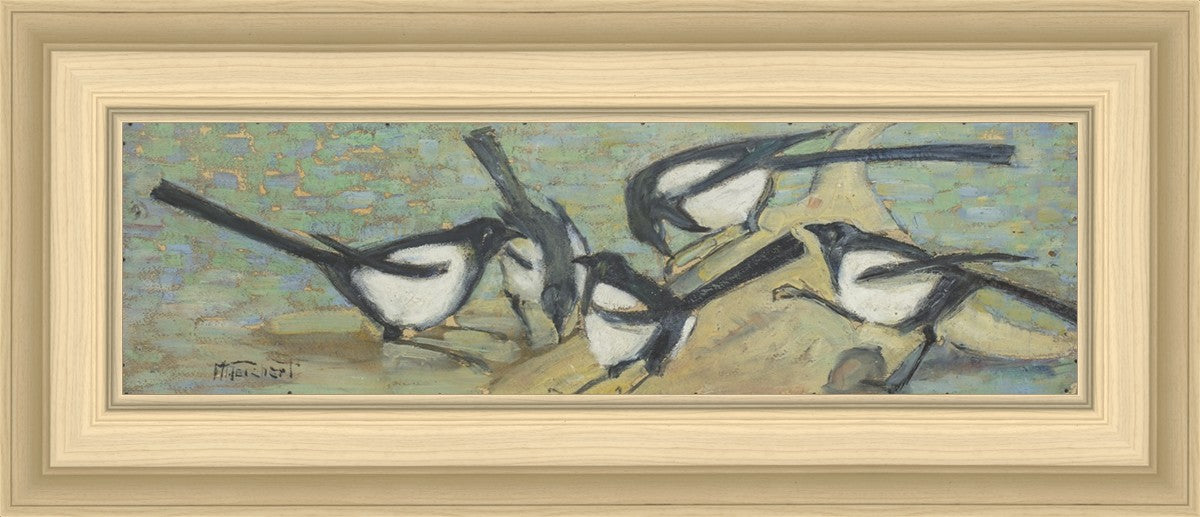 Magpies with Cattle Skull