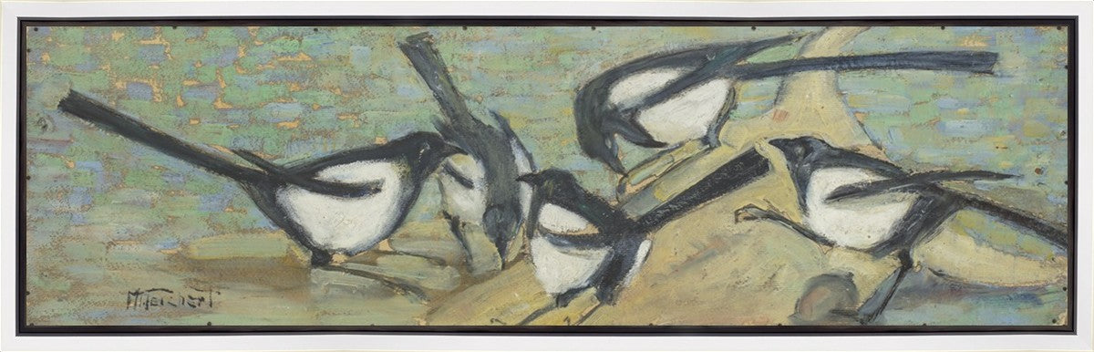 Magpies with Cattle Skull