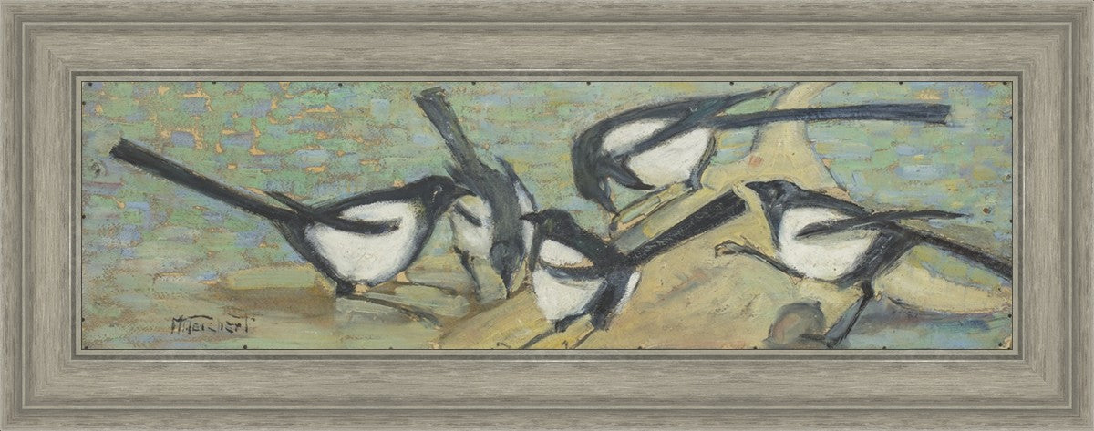 Magpies with Cattle Skull