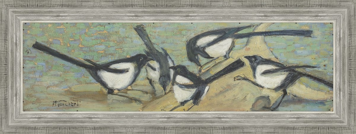 Magpies with Cattle Skull