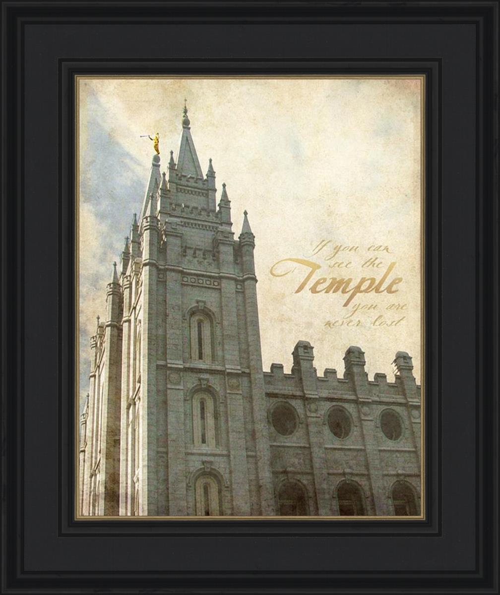Salt Lake Temple Antiqued
