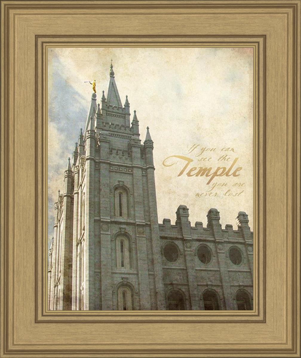 Salt Lake Temple Antiqued