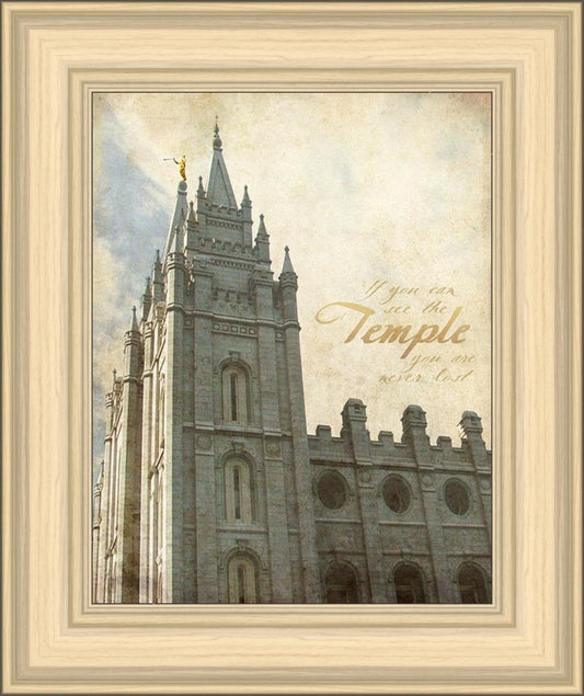 Salt Lake Temple Antiqued