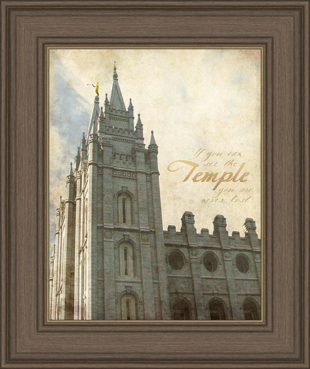 Salt Lake Temple Antiqued