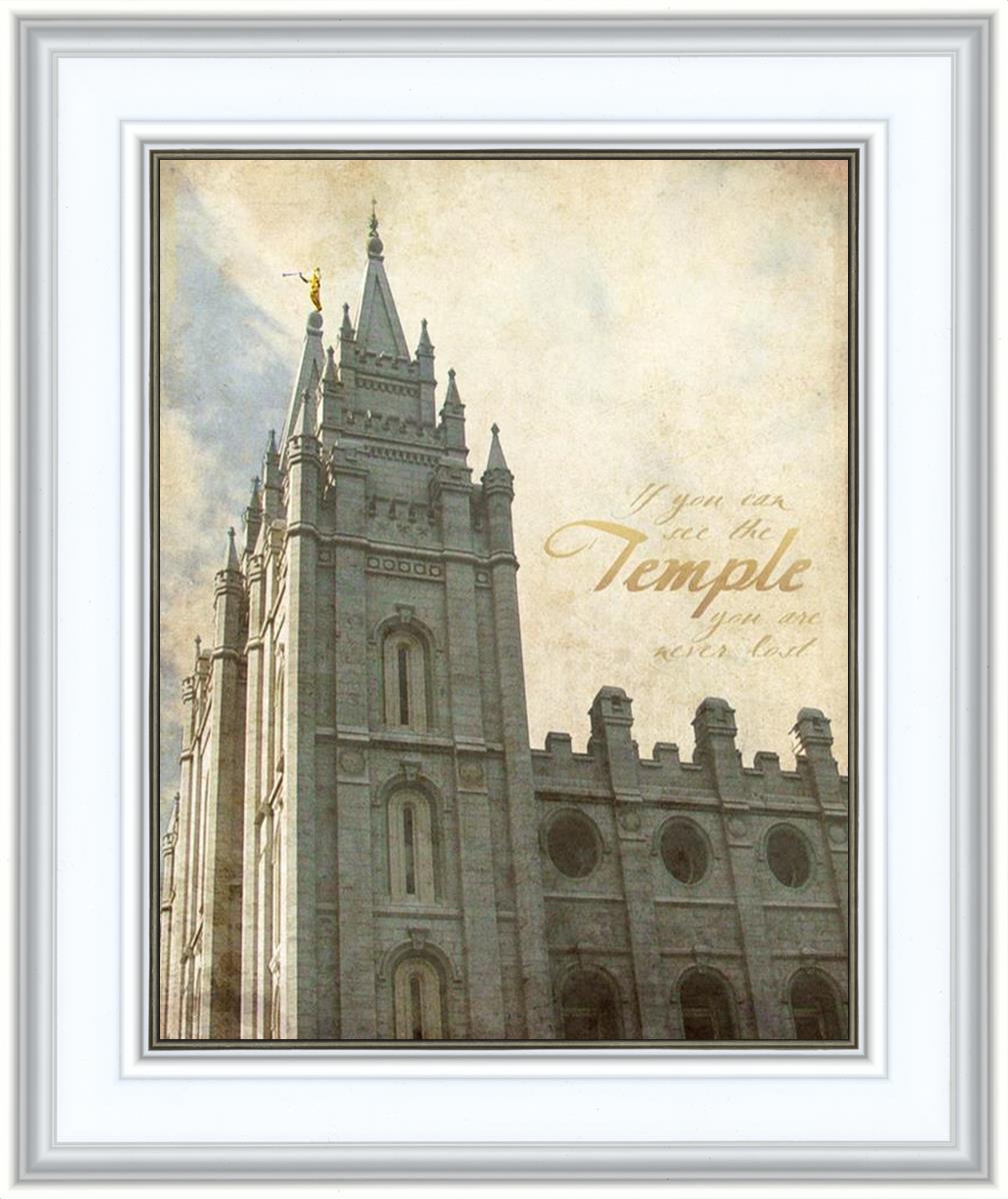 Salt Lake Temple Antiqued