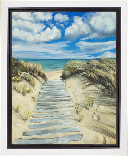 Enjoy the Beauty on your Broken Path Seashore